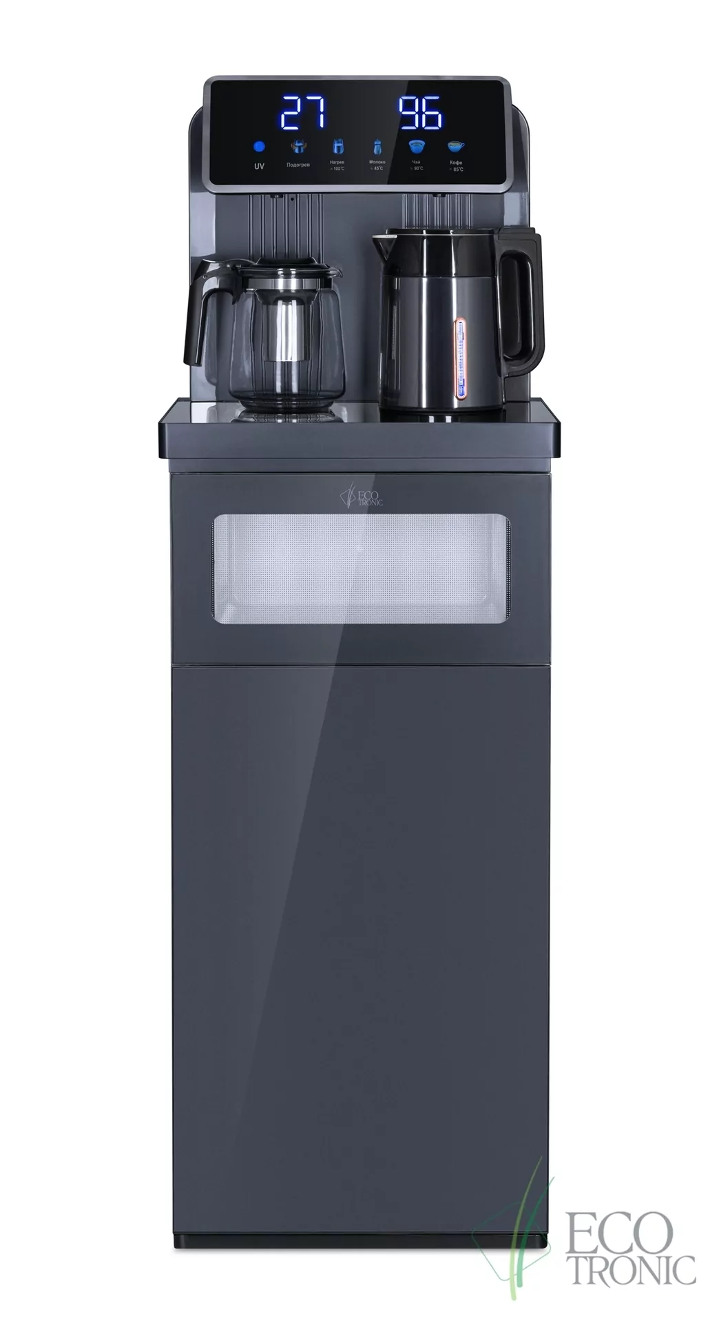 Кулер с чайным столиком Тиабар Ecotronic TB30-LNR UV dark grey